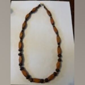 Jelly's Jewelry and Boutique Handcrafted Wooden Beaded Necklace